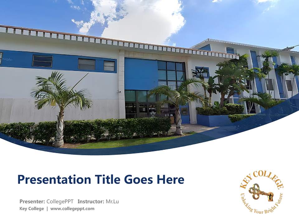 Key College Course/Courseware Creation PPT Template4:3 ratio PPT effect preview image5