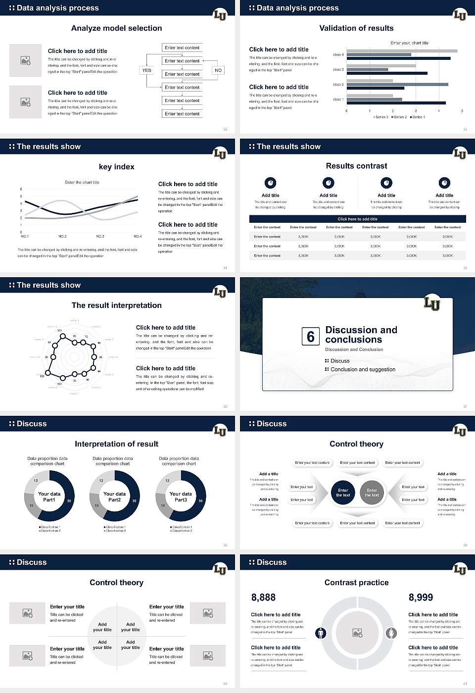 Lakeland University Graduation Thesis Defense PPT Template16:9 ratio PPT effect preview image5
