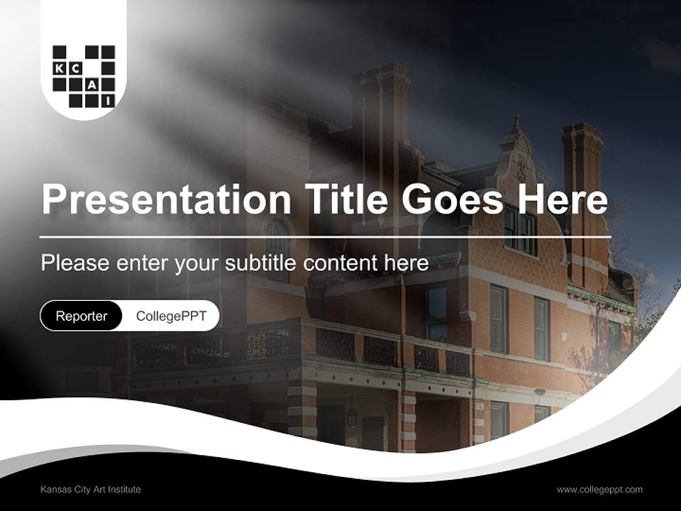 Kansas City Art Institute Lecture Sharing and Networking Event PPT Template4:3 ratio PPT effect preview image4