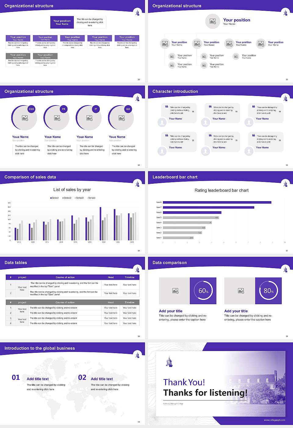 Kentucky Wesleyan College Academic Presentation/Research Findings Report PPT Template16:9 ratio PPT effect preview image4