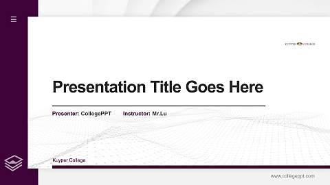 Kuyper College Thesis Proposal/Graduation Defense PPT Template