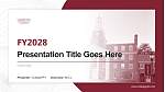 Lafayette College Academic Presentation/Research Findings Report PPT Template