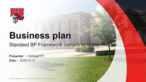 Kentucky Christian University Competition/Entrepreneurship Contest PPT Template