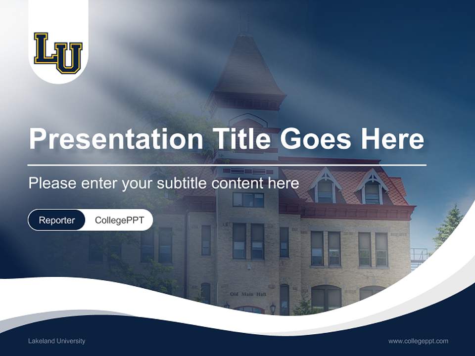 Lakeland University Lecture Sharing and Networking Event PPT Template4:3 ratio PPT effect preview image4