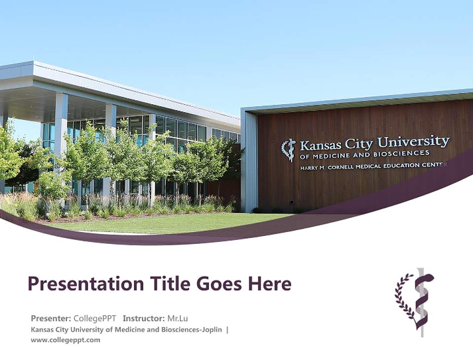 Kansas City University of Medicine and Biosciences-Joplin Course/Courseware Creation PPT Template4:3 ratio PPT effect preview image5