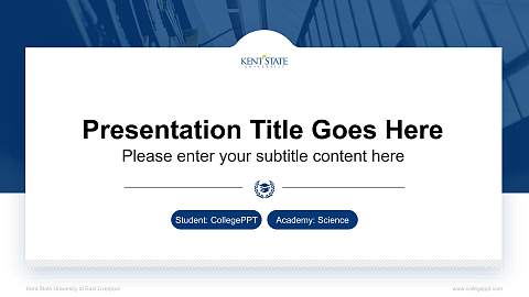 Kent State University at East Liverpool National Scholarship Defense PPT Template