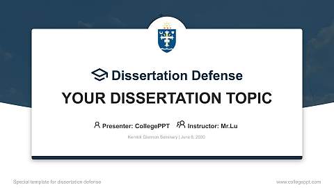 Kenrick Glennon Seminary Graduation Thesis Defense PPT Template