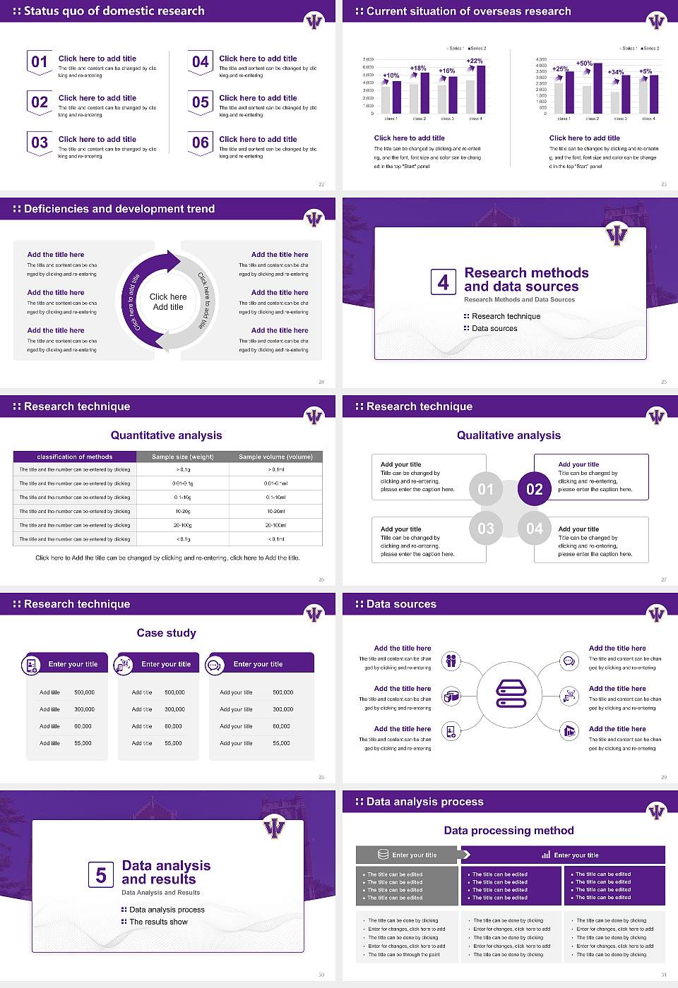 Iowa Wesleyan University Graduation Thesis Defense PPT Template16:9 ratio PPT effect preview image4