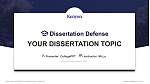 Kenyon College Graduation Thesis Defense PPT Template