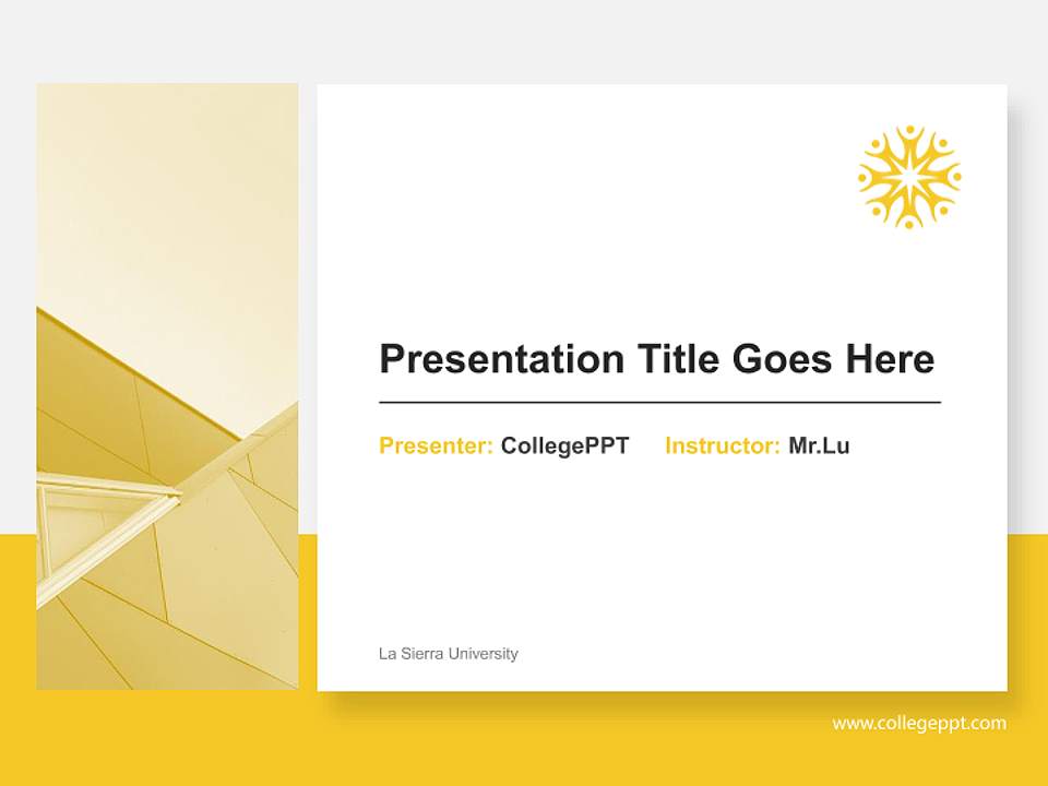 La Sierra University General Purpose PPT Template4:3 ratio PPT effect preview image6