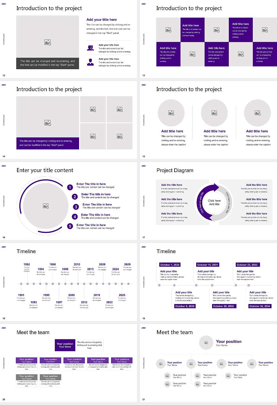 James Madison University Competition/Entrepreneurship Contest PPT Template16:9 ratio PPT effect preview image3