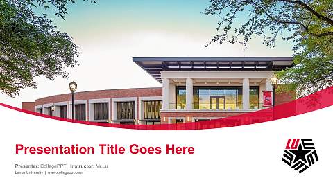 Lamar University Course/Courseware Creation PPT Template