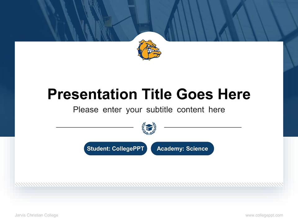 Jarvis Christian College National Scholarship Defense PPT Template4:3 ratio PPT effect preview image4