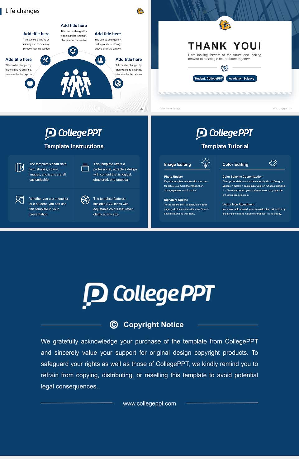 Jarvis Christian College National Scholarship Defense PPT Template4:3 ratio PPT effect preview image4