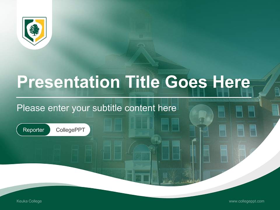 Keuka College Lecture Sharing and Networking Event PPT Template4:3 ratio PPT effect preview image4
