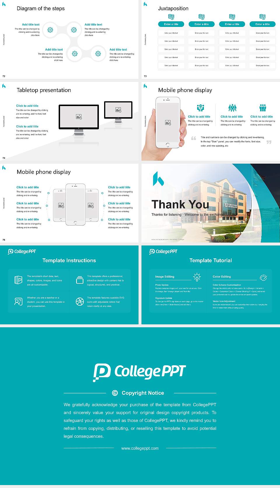 Kettering College Competition/Entrepreneurship Contest PPT Template16:9 ratio PPT effect preview image9