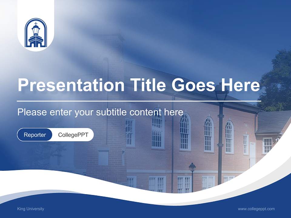 King University Lecture Sharing and Networking Event PPT Template4:3 ratio PPT effect preview image4