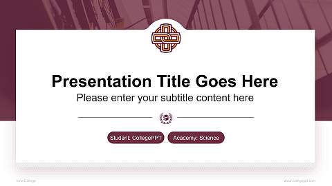 Iona College National Scholarship Defense PPT Template