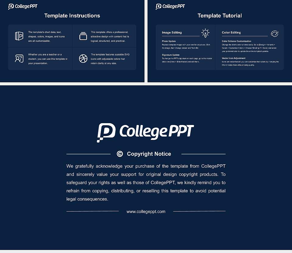 Lakeland University Course/Courseware Creation PPT Template16:9 ratio PPT effect preview image5