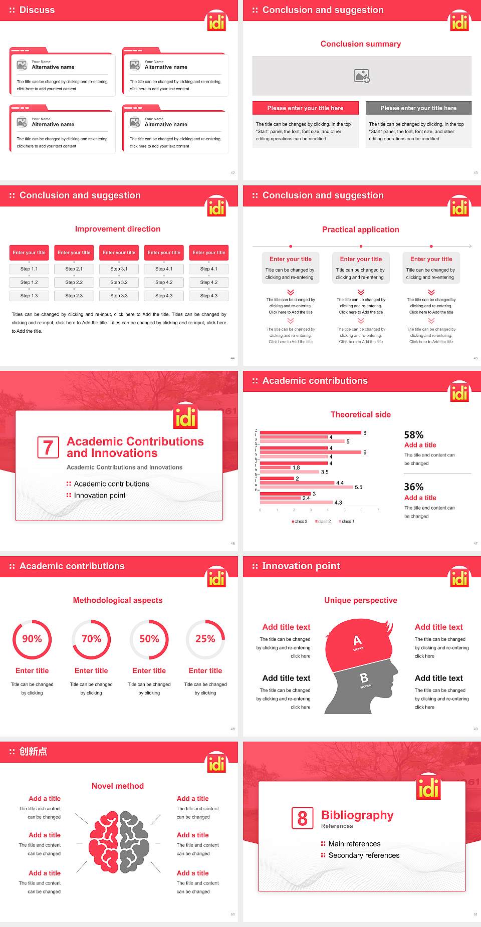 Interior Designers Institute Graduation Thesis Defense PPT Template4:3 ratio PPT effect preview image6