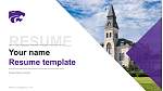 Kansas State University Lebenslauf Powerpoint Vorlage
