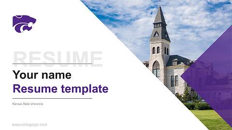 Kansas State University Resume PPT Template