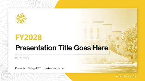 La Sierra University Academic Presentation/Research Findings Report PPT Template