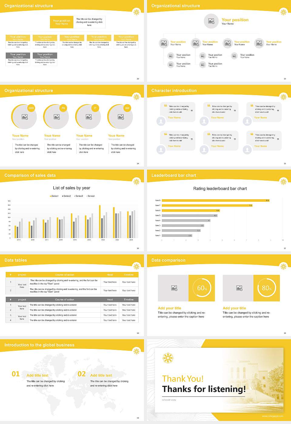 La Sierra University Academic Presentation/Research Findings Report PPT Template16:9 ratio PPT effect preview image4
