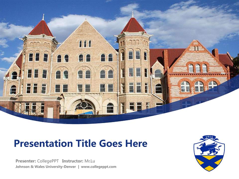Johnson & Wales University-Denver Course/Courseware Creation PPT Template4:3 ratio PPT effect preview image5