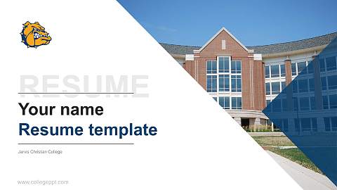 Jarvis Christian College Resume PPT Template