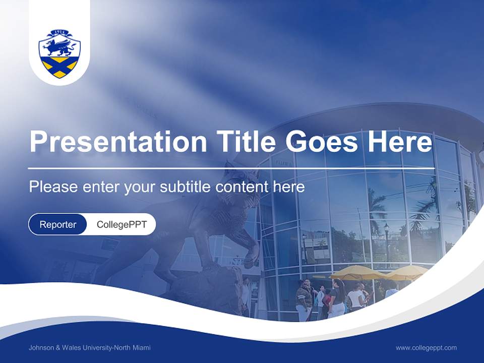 Johnson & Wales University-North Miami Lecture Sharing and Networking Event PPT Template4:3 ratio PPT effect preview image4