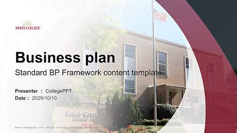 King’s College (Charlotte, North Carolina) Competition/Entrepreneurship Contest PPT Template