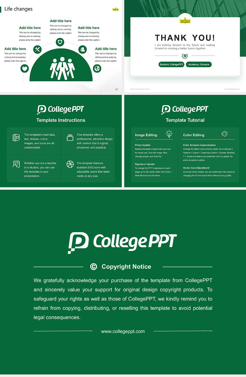 Kentucky State University National Scholarship Defense PPT Template4:3 ratio PPT effect preview image4