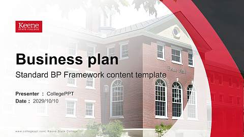 Keene State College Competition/Entrepreneurship Contest PPT Template