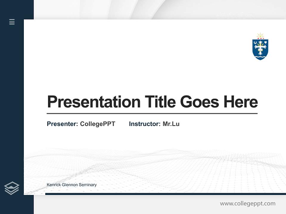 Kenrick Glennon Seminary Thesis Proposal/Graduation Defense PPT Template4:3 ratio PPT effect preview image5