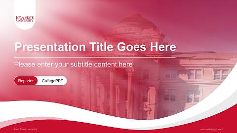 Iowa State University Lecture Sharing and Networking Event PPT Template