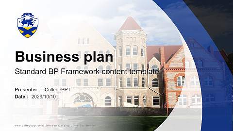 Johnson & Wales University-Denver Competition/Entrepreneurship Contest PPT Template