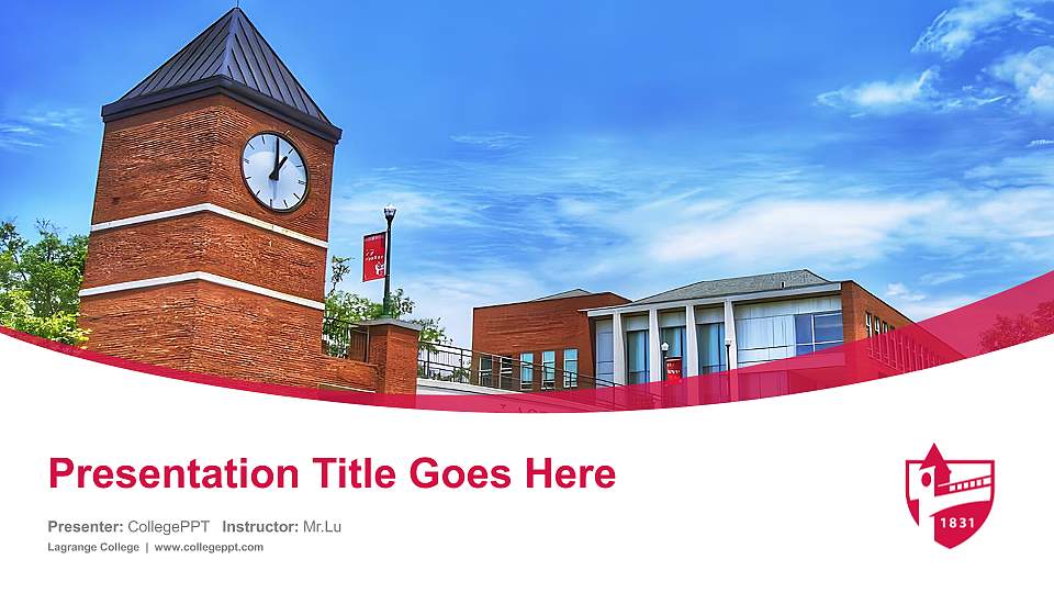 Lagrange College Course/Courseware Creation PPT Template16:9 ratio PPT effect preview image