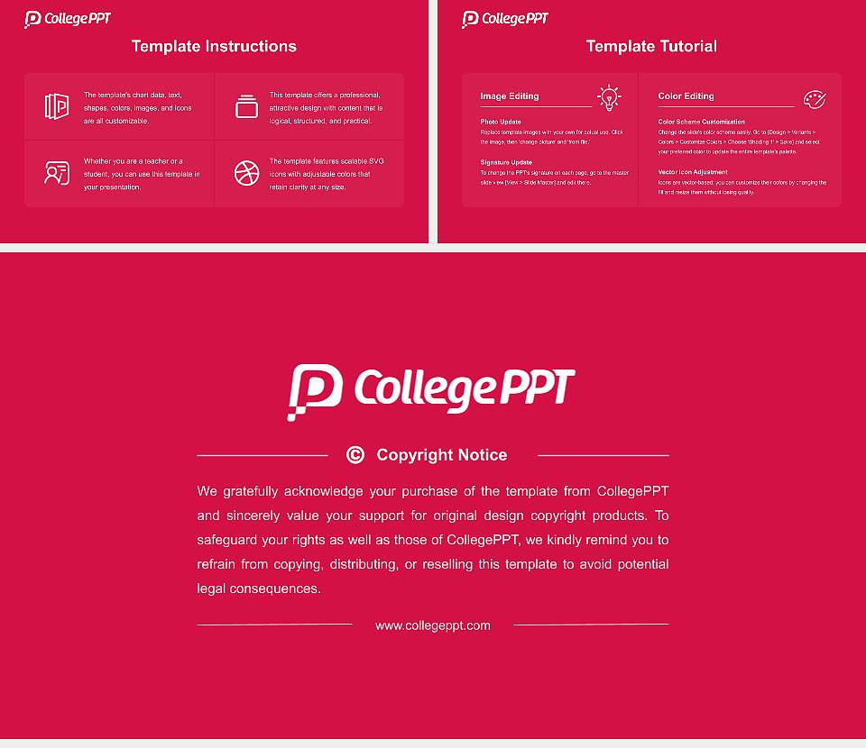 Lagrange College Course/Courseware Creation PPT Template16:9 ratio PPT effect preview image5