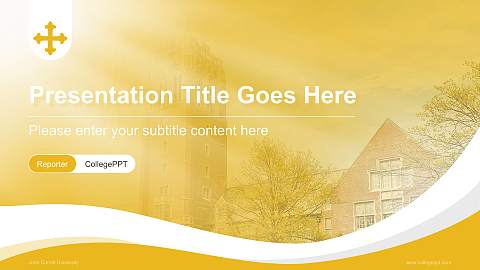 John Carroll University Lecture Sharing and Networking Event PPT Template