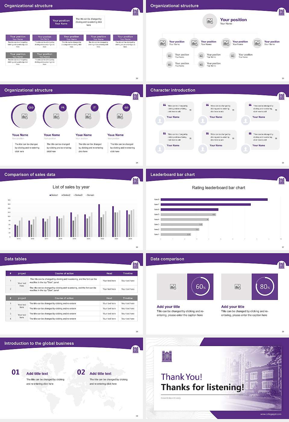 Kansas Wesleyan University Academic Presentation/Research Findings Report PPT Template16:9 ratio PPT effect preview image4