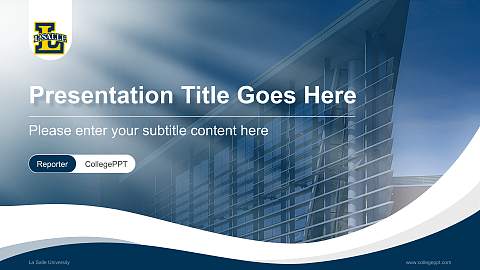 La Salle University Lecture Sharing and Networking Event PPT Template