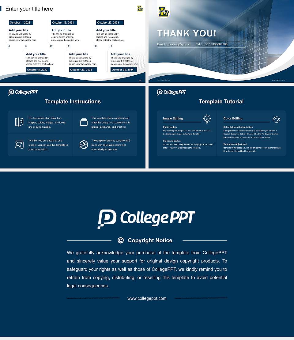 La Salle University Lecture Sharing and Networking Event PPT Template16:9 ratio PPT effect preview image4