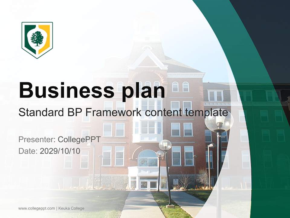 Keuka College Competition/Entrepreneurship Contest PPT Template4:3 ratio PPT effect preview image9