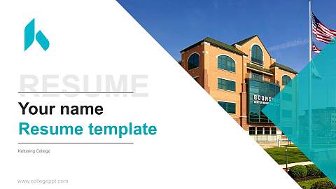 Kettering College Resume PPT Template