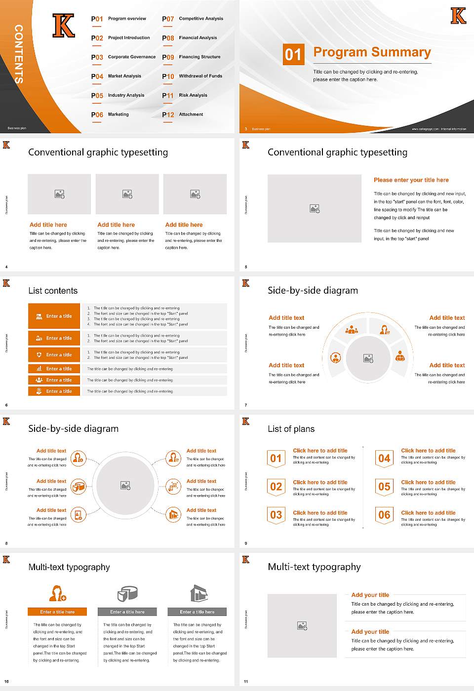 Kalamazoo College Competition/Entrepreneurship Contest PPT Template16:9 ratio PPT effect preview image2
