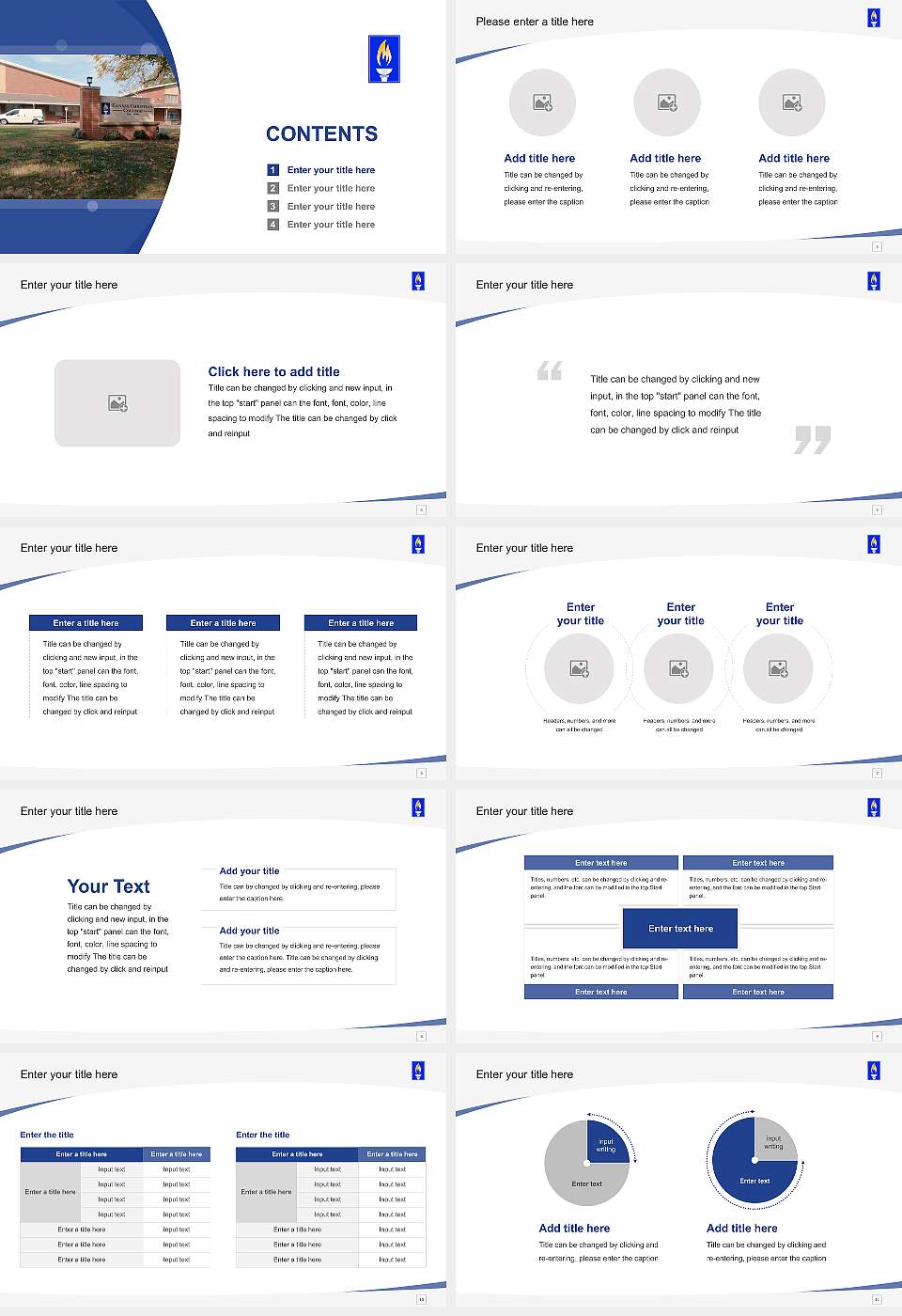 Kansas Christian College Course/Courseware Creation PPT Template16:9 ratio PPT effect preview image2