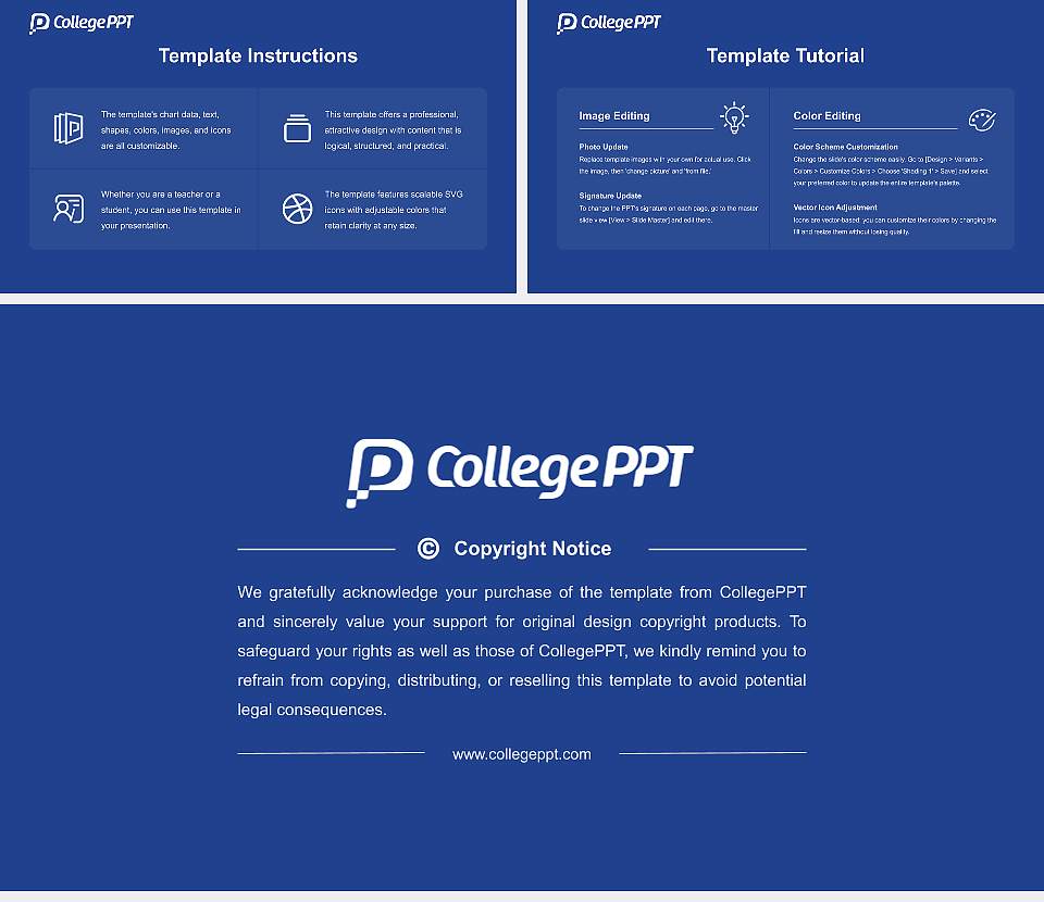 Kansas Christian College Course/Courseware Creation PPT Template16:9 ratio PPT effect preview image5