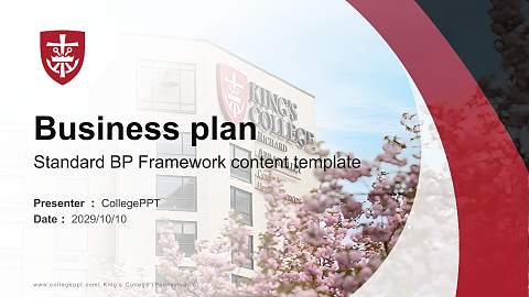 King’s College (Pennsylvania) Competition/Entrepreneurship Contest PPT Template