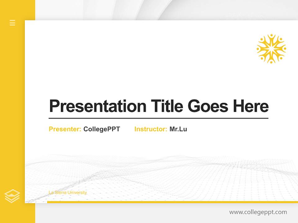 La Sierra University Thesis Proposal/Graduation Defense PPT Template4:3 ratio PPT effect preview image5